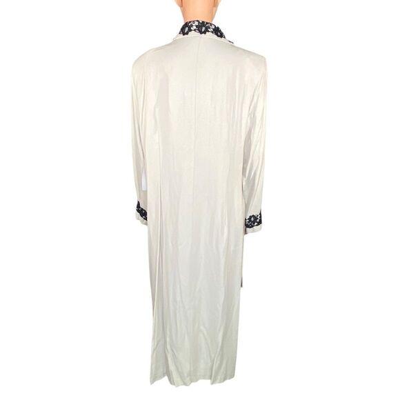 Amanda Lane NWT Tuxedo Jacket Button Down Front Blk Crocheted Detail Size 16 - Picture 3 of 7